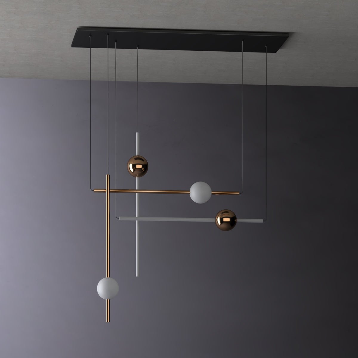 Aurelia Brillante -Minimalist Brass Modern Chandelier - Contempo.haus