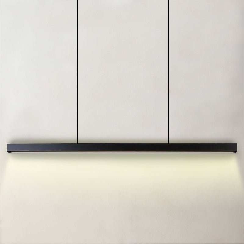 Gerhard Rechteck - Nordic Modern Black Rectangular Wood Trim Ceiling Light - Contempo.haus