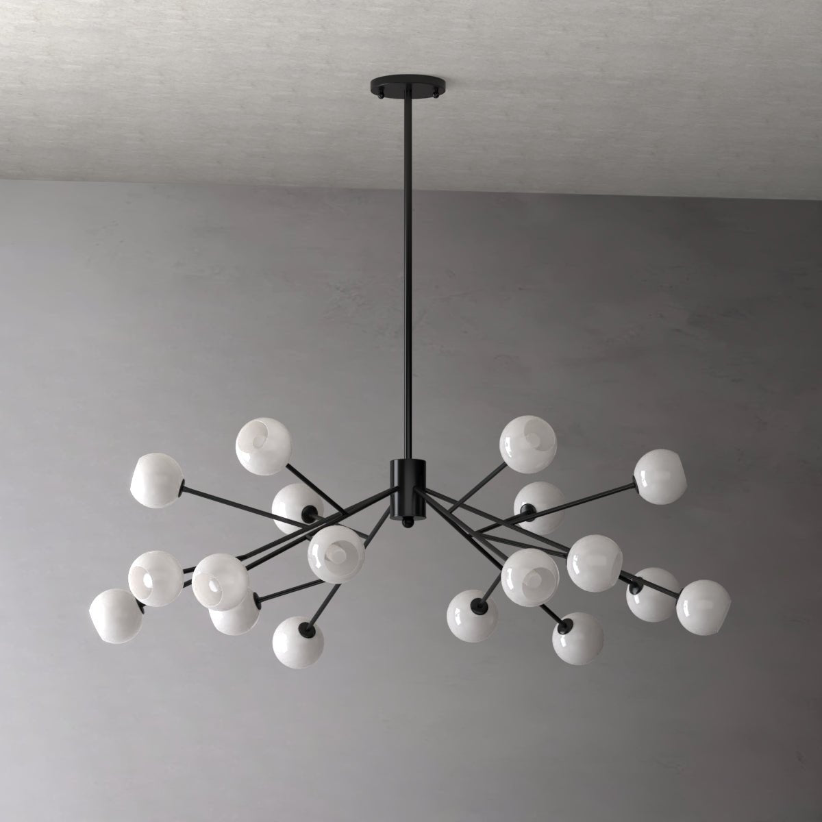 Gunther Dieter - Nordic Art Deco Glass Bulb Chandelier - Contempo.haus