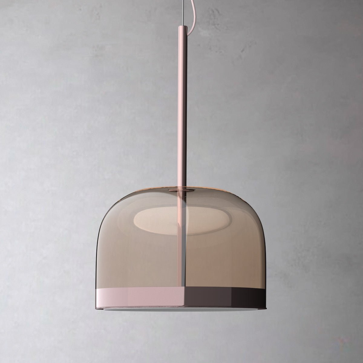 Kuppel Rosa - Modern Nordic Hanging Pendant Light Glass Dome Rose Gold - Contempo.haus