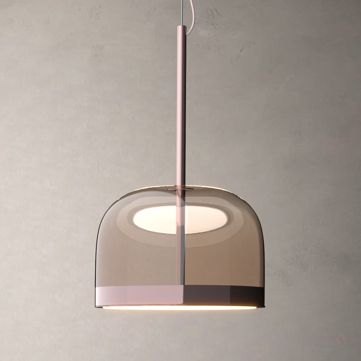 Kuppel Rosa - Modern Nordic Hanging Pendant Light Glass Dome Rose Gold - Contempo.haus