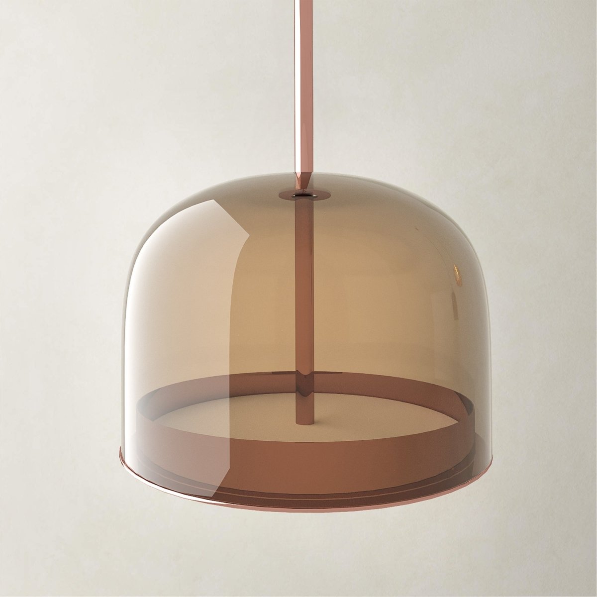 Kuppel Rosa - Modern Nordic Hanging Pendant Light Glass Dome Rose Gold - Contempo.haus