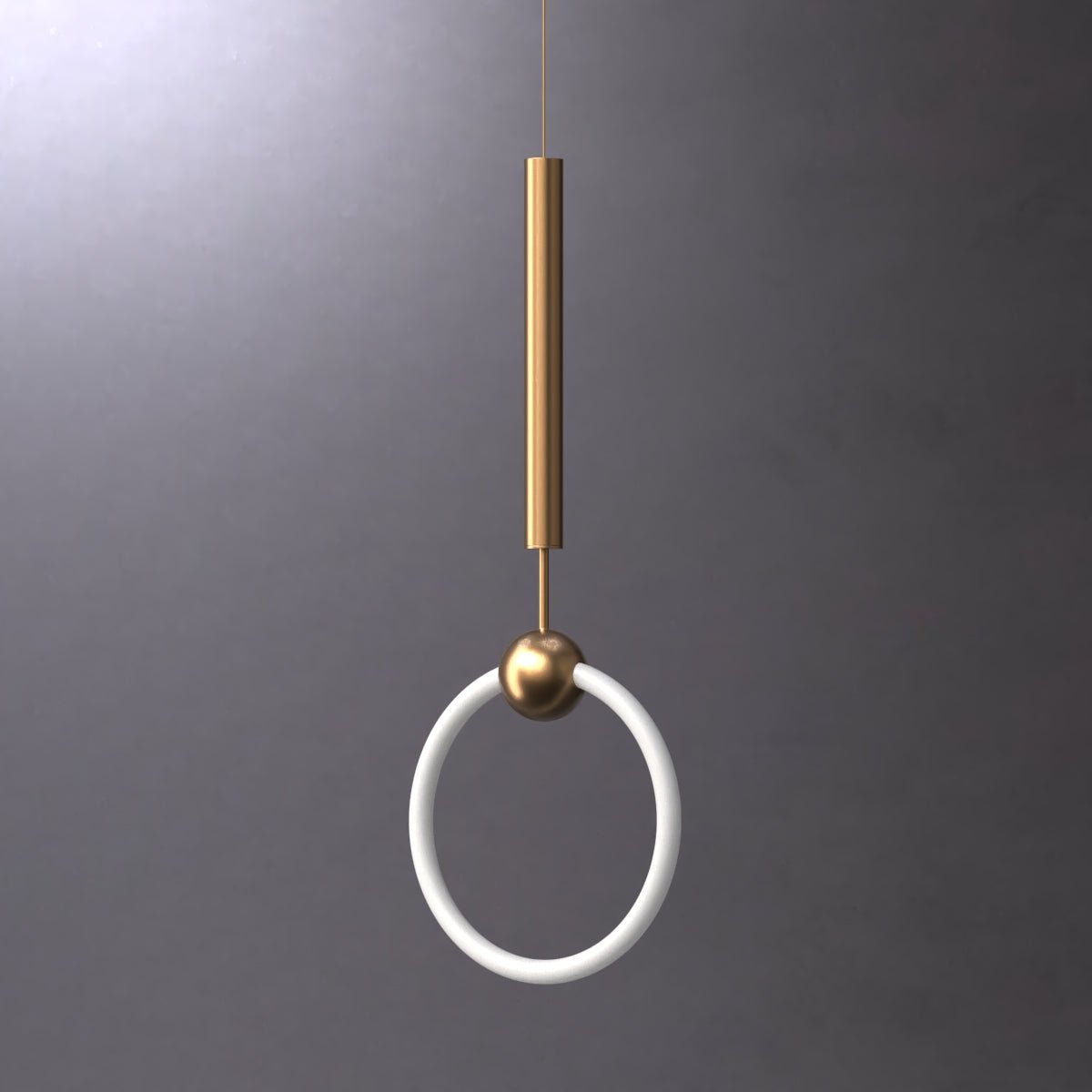 Leona Ring - Iron-Ring Light with Gold-Finish Top - Contempo.haus