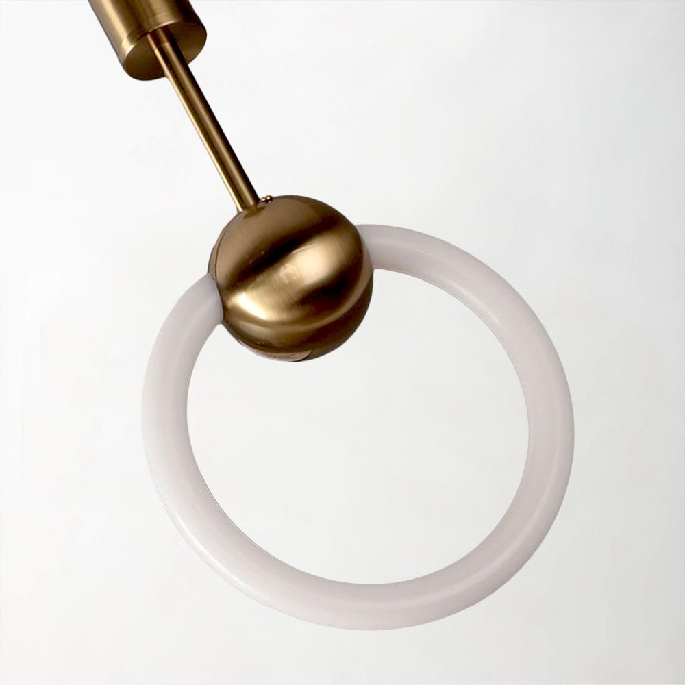 Leona Ring - Iron-Ring Light with Gold-Finish Top - Contempo.haus