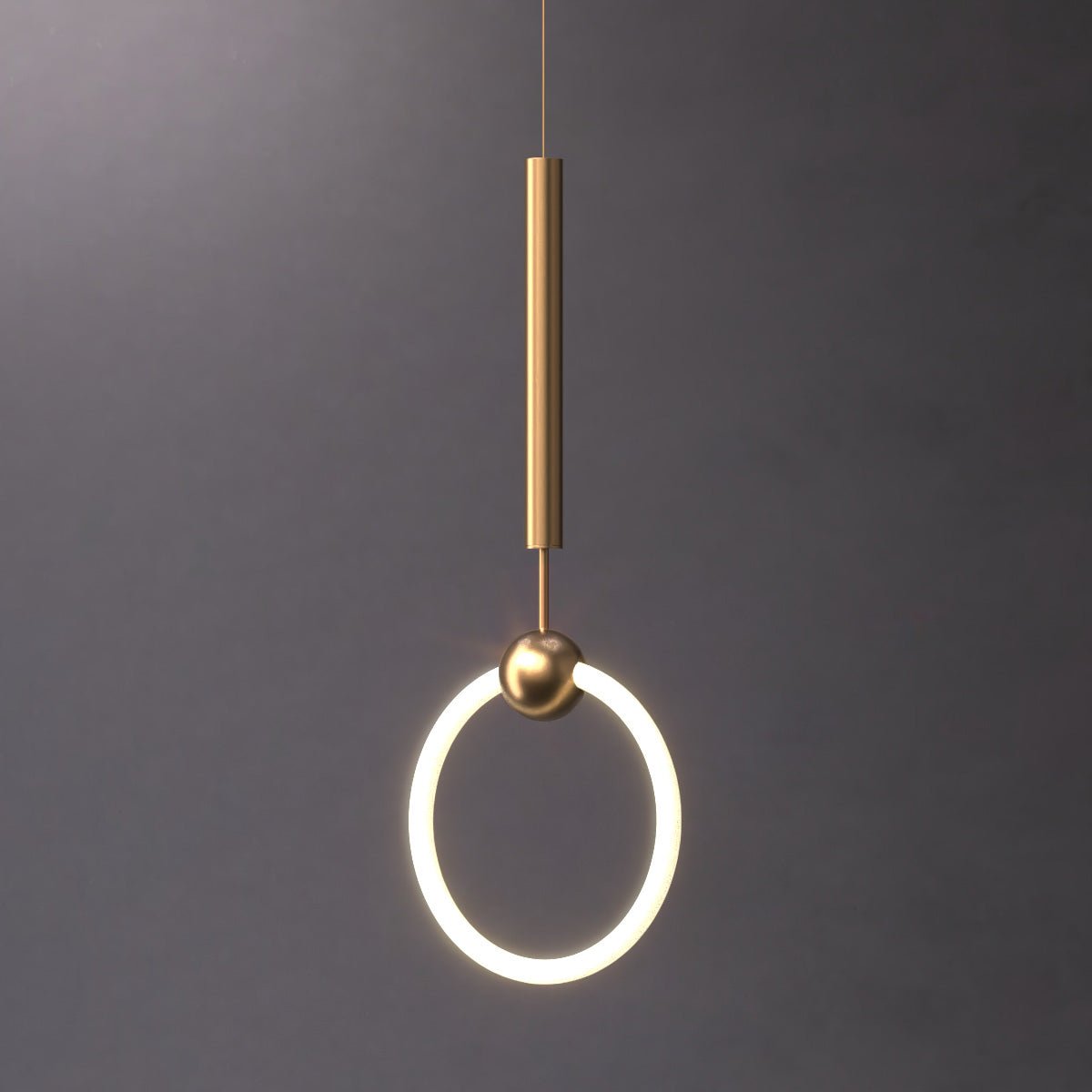 Leona Ring - Iron-Ring Light with Gold-Finish Top - Contempo.haus