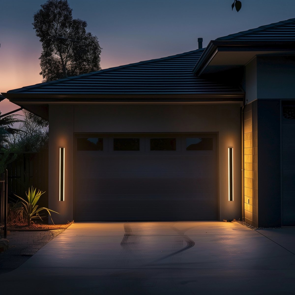 Liv Kerne - Modern LED Outdoor Wall Lights with Remote Control - Contempo.haus