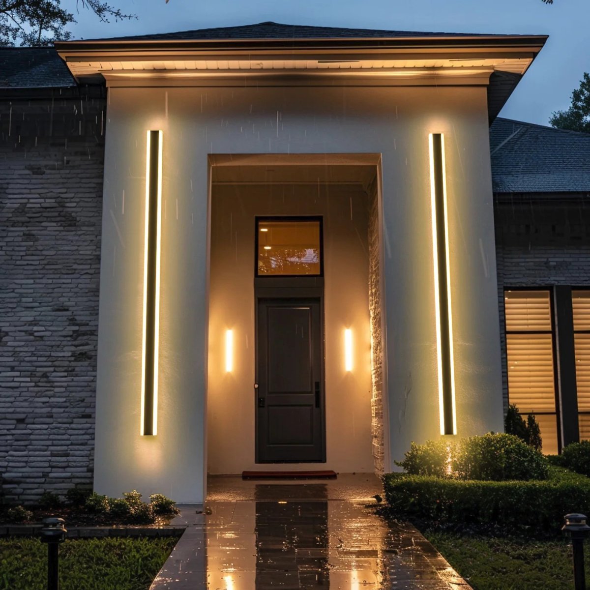 Liv Kerne - Modern LED Outdoor Wall Lights with Remote Control - Contempo.haus