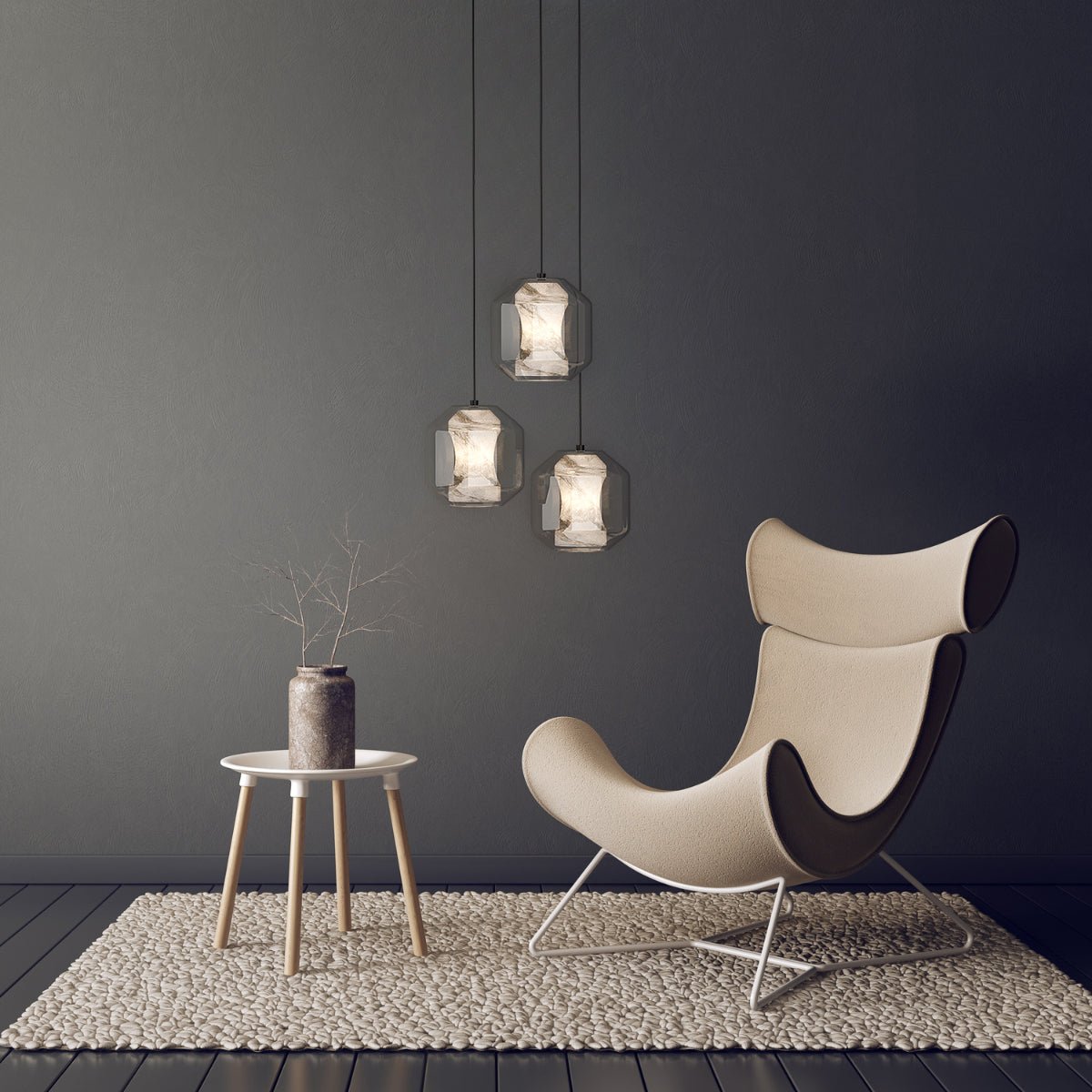 Sonus Marmor - Nordic Post-Modern Marble Texture Hanging Pendant Light - Contempo.haus