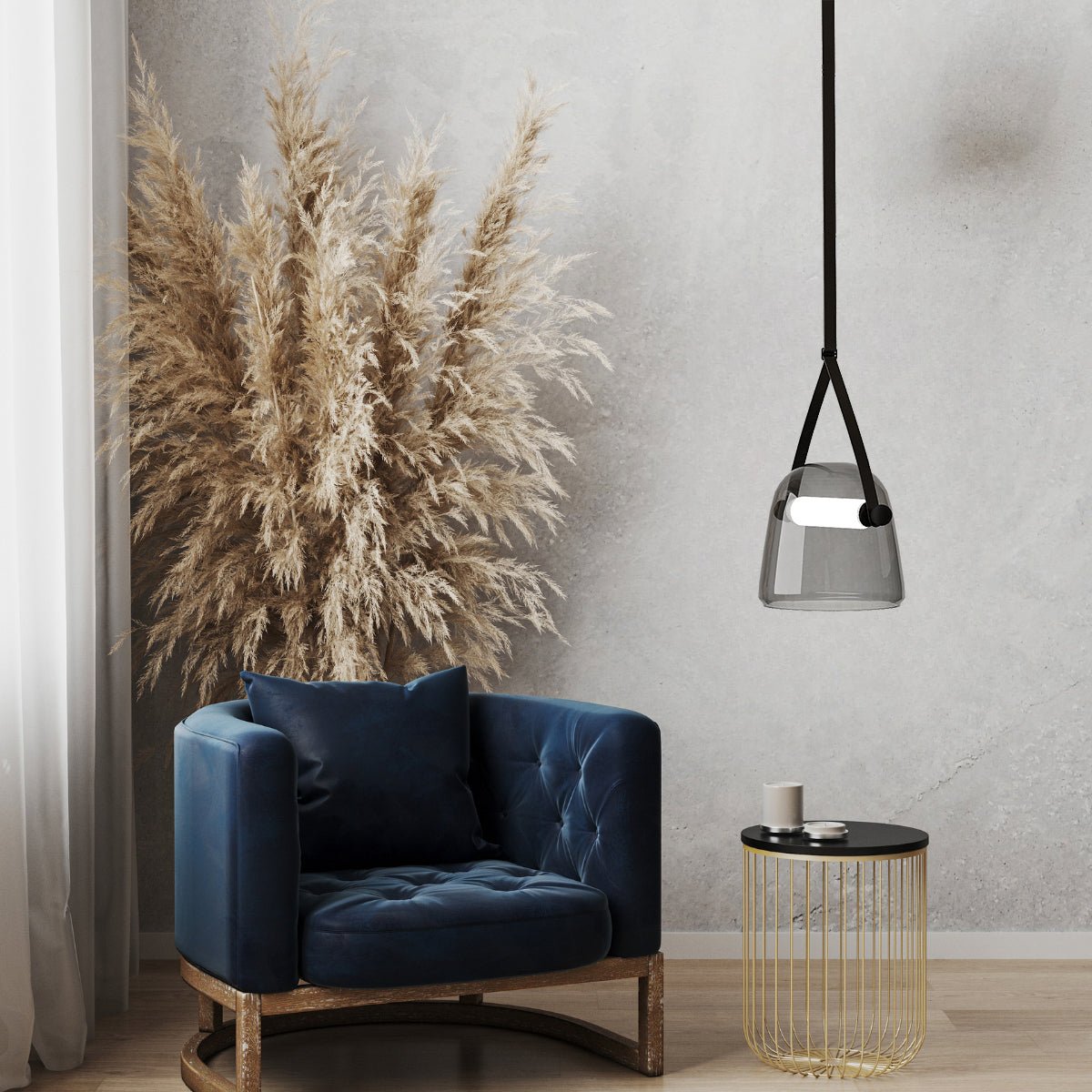 Vidar Leder - Modern Minimalist Industrial Pendant - Contempo.haus