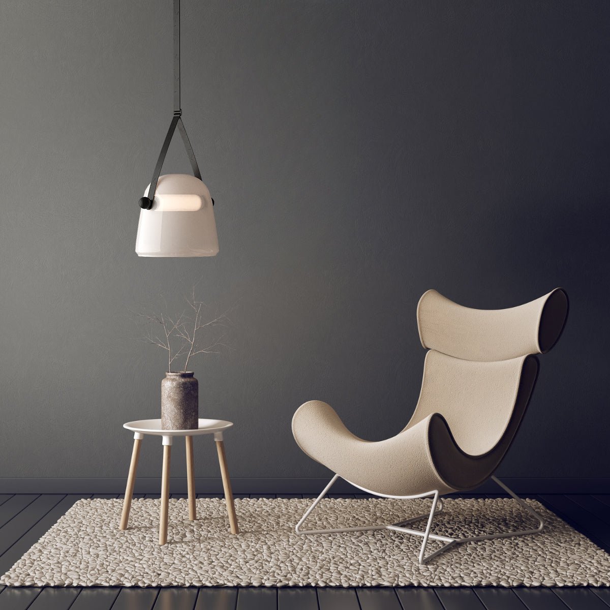 Vidar Leder - Modern Minimalist Industrial Pendant - Contempo.haus