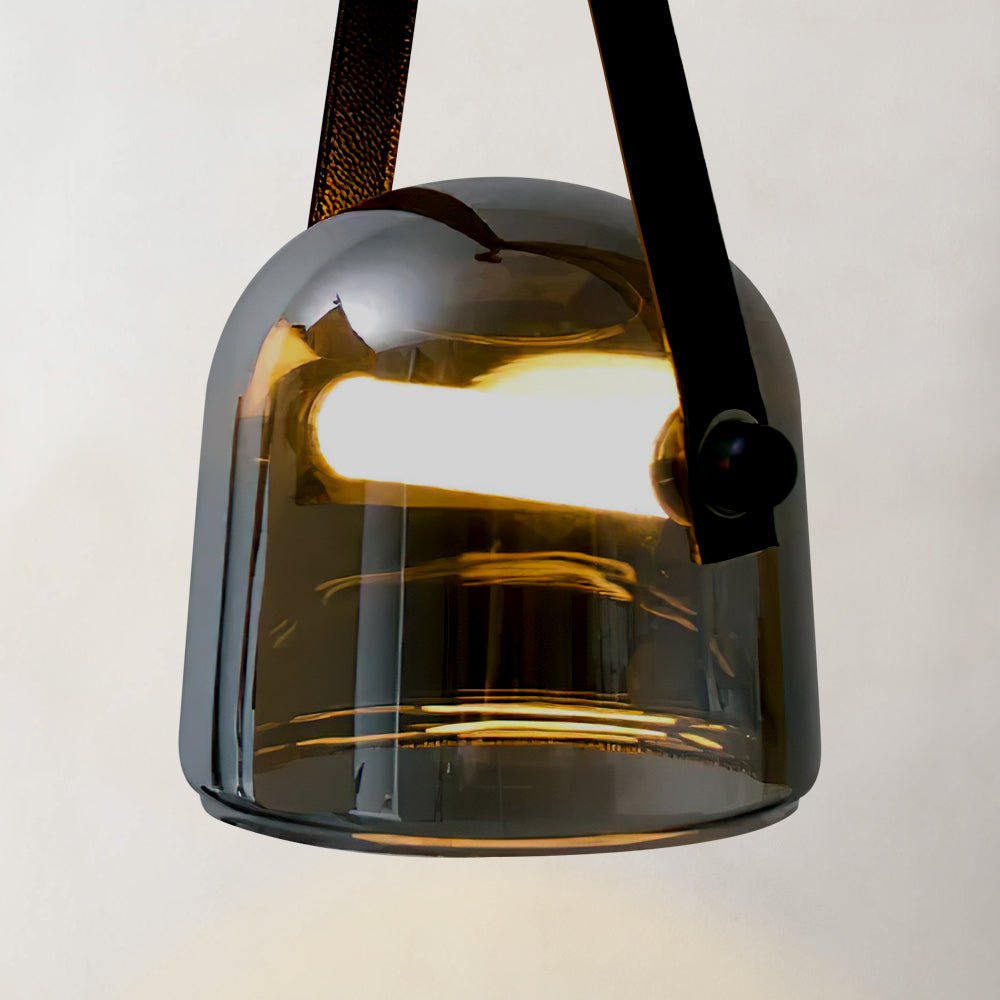 Vidar Leder - Modern Minimalist Industrial Pendant - Contempo.haus